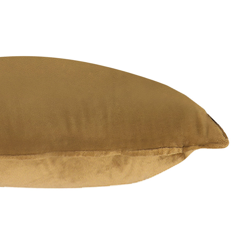 A1HC Down-Alternative Throw Pillow Insert – Velvet Cover, Hypoallergenic, Ready-to-Use (Set of 1), 22"H x 22"W, Irish Coffee