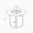 Propane Round Fire Table 40000BTU Propane Fire Pit Table