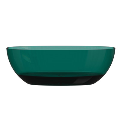 Marfa 67'' x 30'' Runway Semi Transparent Resin Freestanding Soaking Bathtub