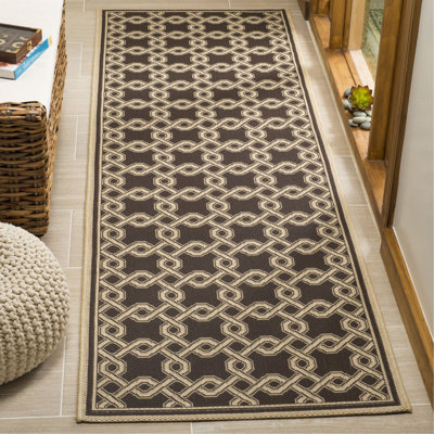 Tapis d'intérieur / extérieur à motif géométrique Joliet Performance