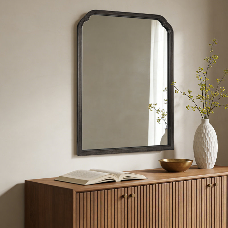 Miroir mural Ancalin, Noir, 40 po x 28 po