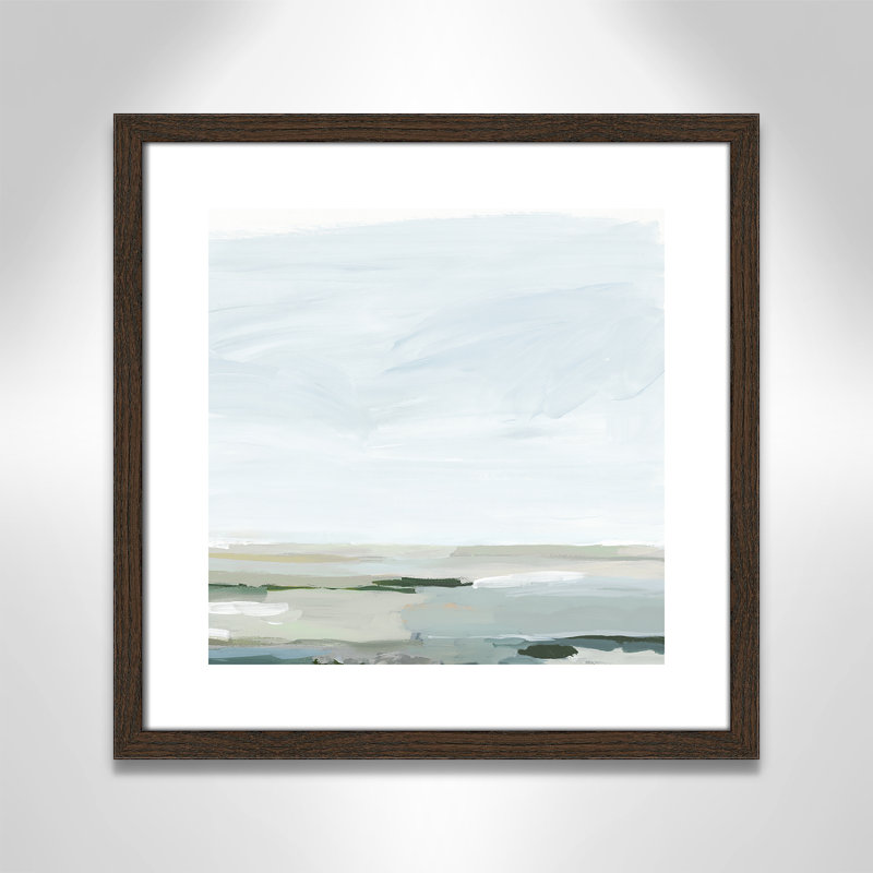 Pure Stillness - Impression de cadre photo sur papier, H 17 po x l 17 po x P 0,75 po, Papier encadré brun