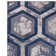Aurora AU19 Hexagon Blue Area Rug