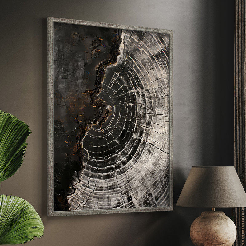 ABSTRACT Series CLI Framed Print - Solid Wood, 11" H x 9" W