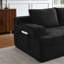 Canapé modulaire en nuage 127 po avec porte-gobelets, ports USB, 2 repose-pieds, sans assemblage requis, canapé dans une boîte pour le salon-1224821036