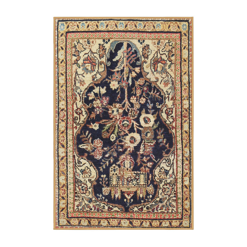 Tapis brun Southwestern, Rectangle 5 pi x 7 pi