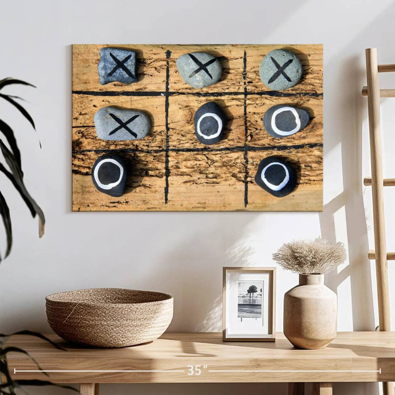 Jeu de Senne Tic Tac Toe, H 16 po x l 24 po
