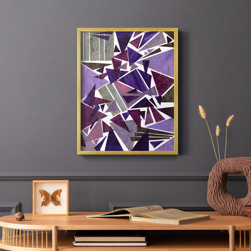 «Purple Dream I», reproduction encadrée - bois massif, H 14 po x l 11 po