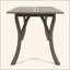 Table de salle à manger exquise en bois d'acacia pour les espaces extérieurs élégants