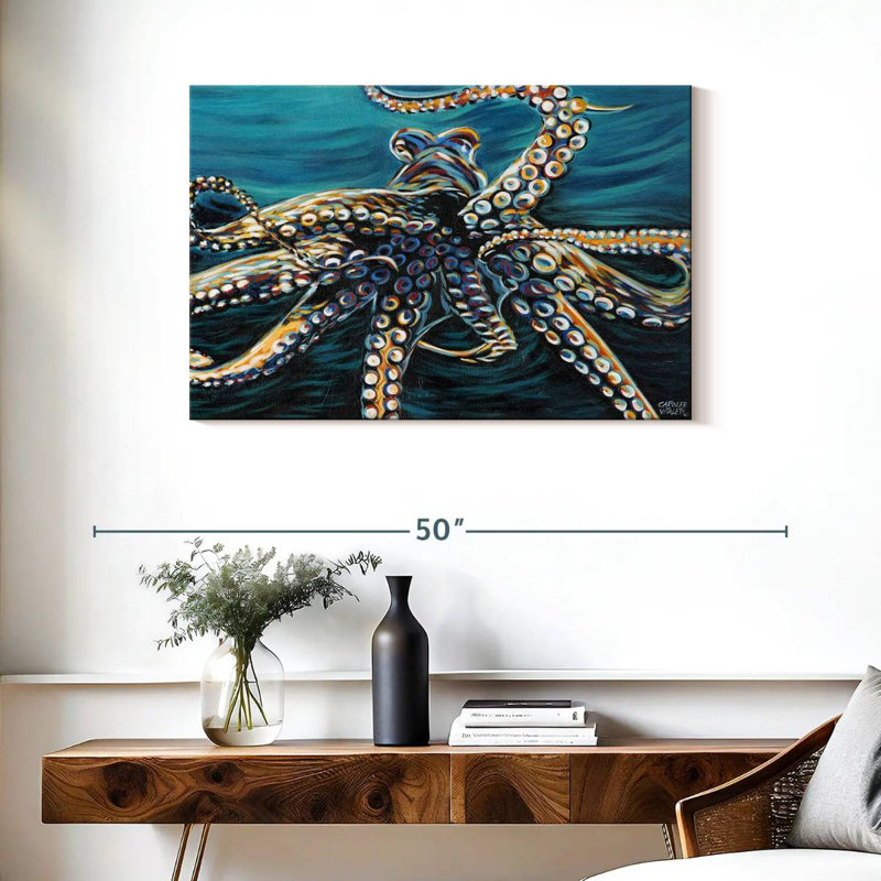 Wild Octopus II, 24" H x 36" W