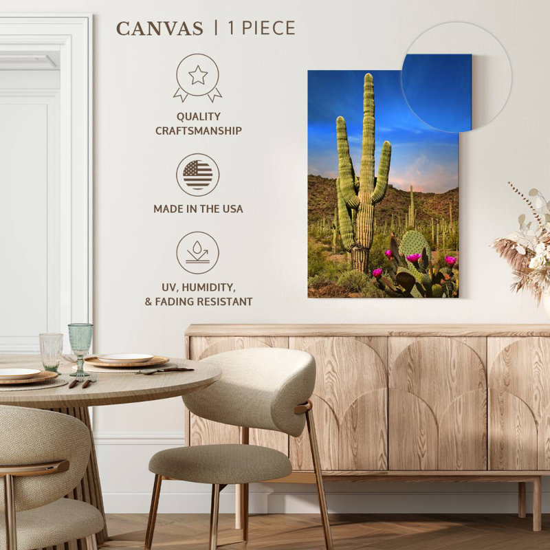Harnek Saguaro et figuier de Barbarie cactus, H 24 po x l 16 po