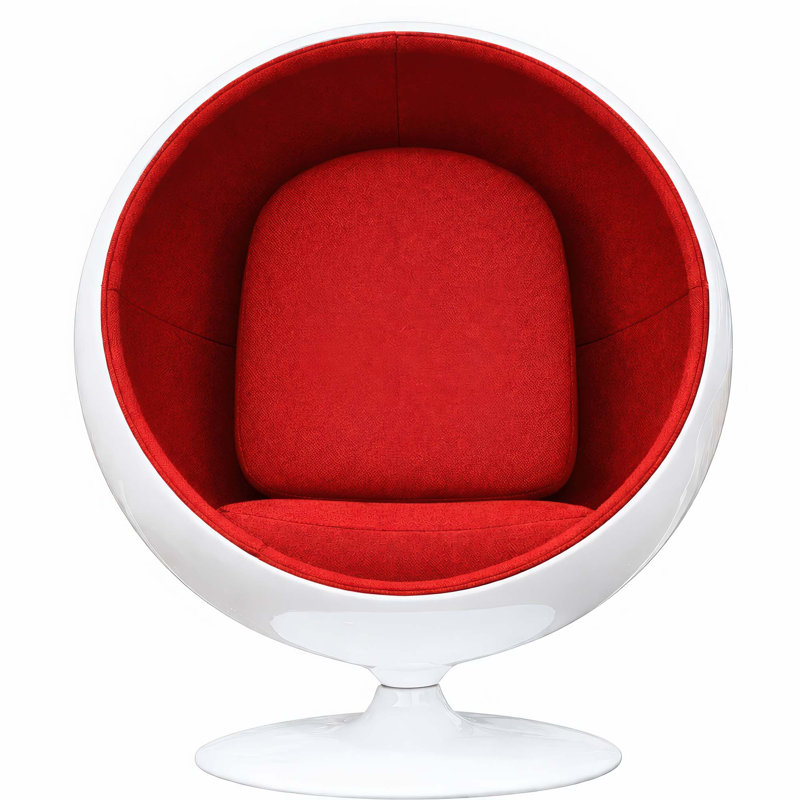 Chaises d'appoint pivotantes avec duvet enveloppé de duvet