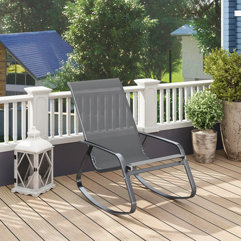 Steel, Texteline Rocking Chair