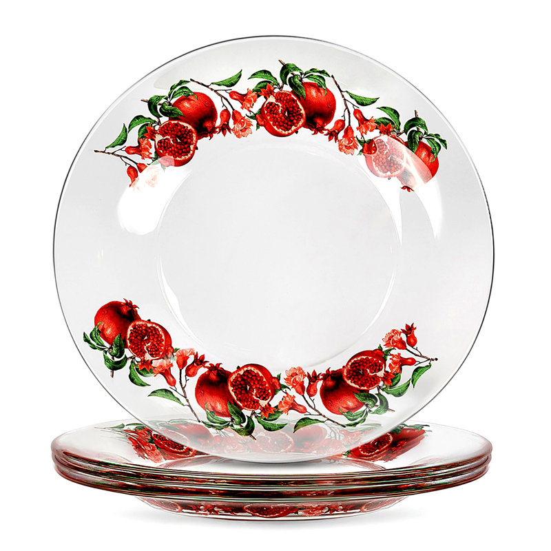 Pomegranate Dessert Plates - 7.8"
