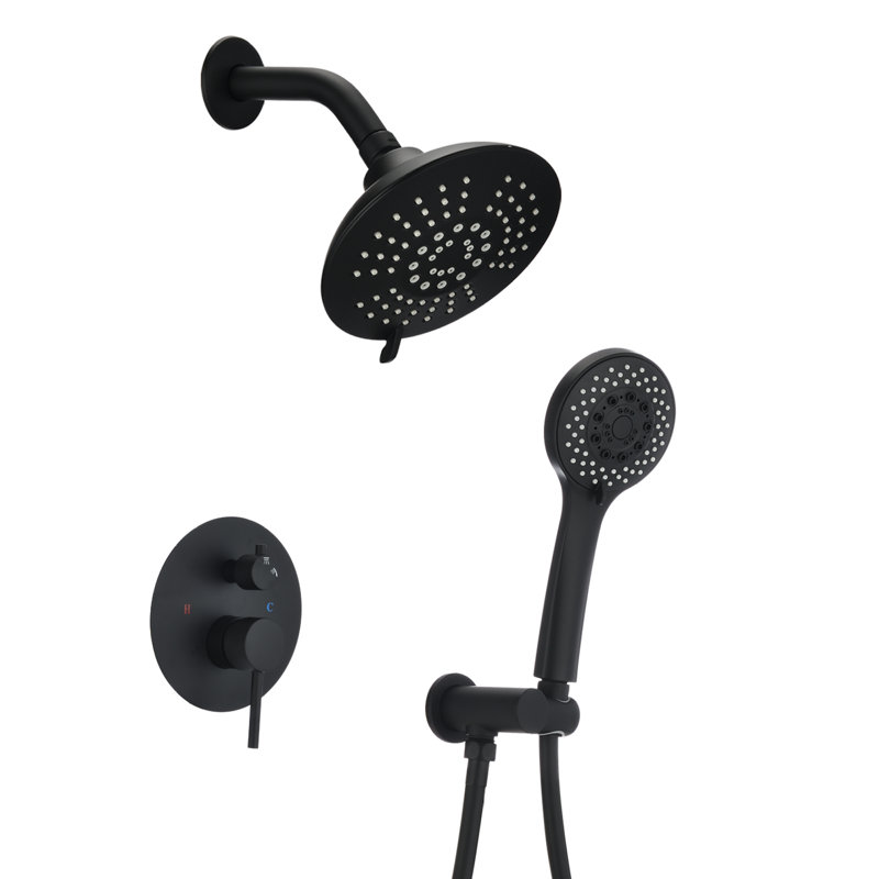 Système de douche avec valve brute