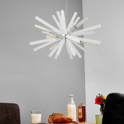 Luminaire suspendu unique à 6 lumières Statler