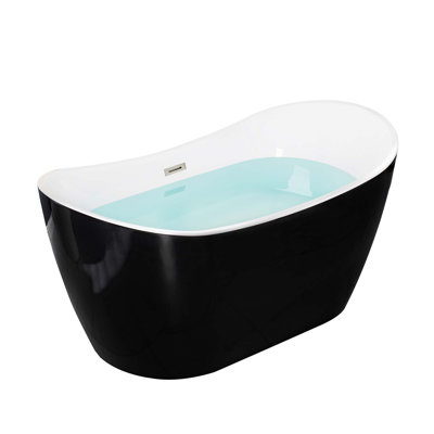 59'' x 29'' Freestanding Soaking Acrylic Bathtub