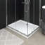 Jaimes Plastic Shower Tray - White-165479380-165479390
