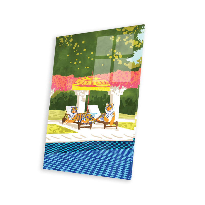 Tiger Vacay - peinture sans cadre