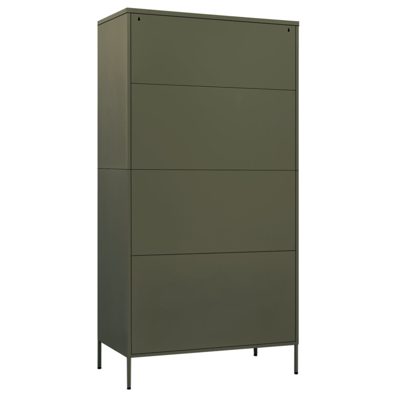 Organisateur de garde-robe pour garde-robe en acier, Vert