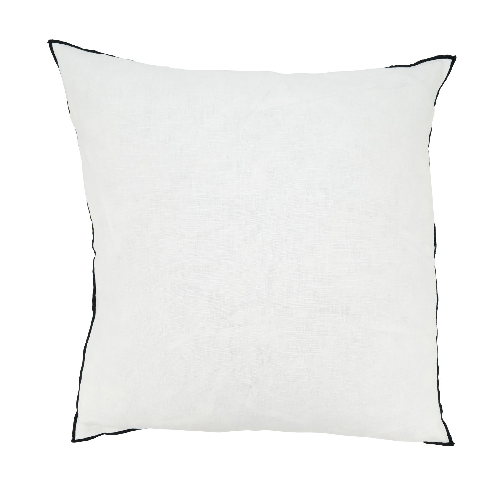 Riggs Linen Throw Pillow, Black, Down
