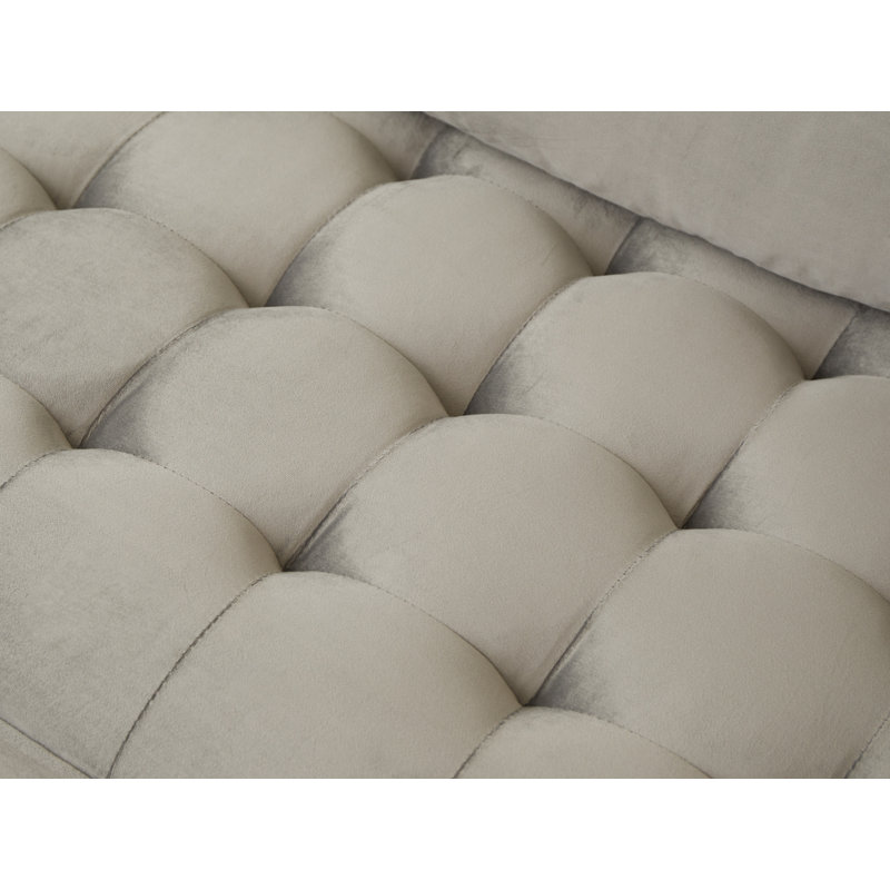 Marsai Upholstered 59'' Loveseat, Gray Velvet