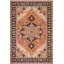 Tapis oriental rouille / beige en laine noué à la main 8 pi 9 po x 12 pi 2 po Grigori
