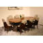 9 Pieces Vogue Lux Rectangular Dining Set-1978384275