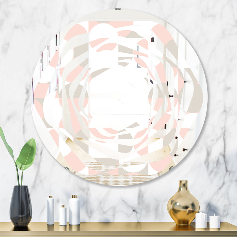 Miroir mural Whirl III, H 23,6 po x l 23,6 po