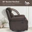 Chaise berçante compacte pivotante avec inclinable multi-positions