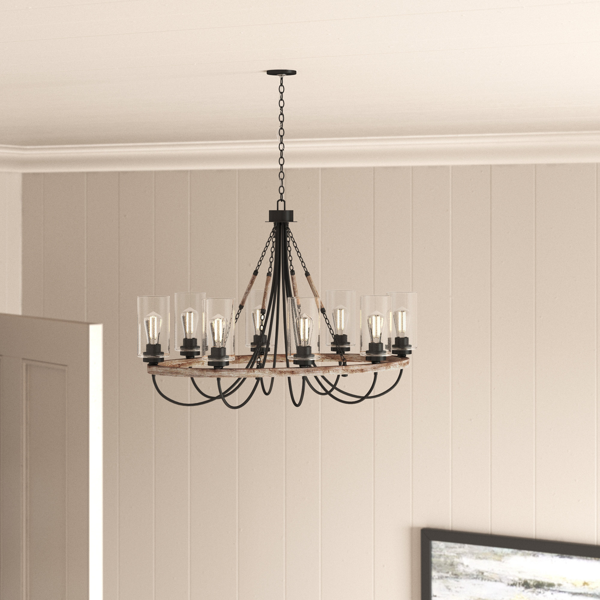 Laurel Foundry Modern Farmhouse Tallant 8 - Light Candle Style Empire ...
