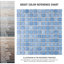 Fountain Square Blue 12" x 12" Porcelain Mosaic Floor and Wall Tile