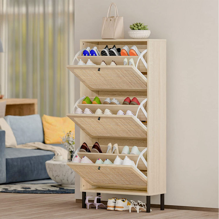 https://assets.wfcdn.com/im/25930280/resize-h755-w755%5Ecompr-r85/2325/232508539/Natural+Rattan+Shoe+Cabinet+with+3+Flip+Drawers%2C+3-Tier+Shoe+Rack+Storage+Cabinet%2C+Free+Standing.jpg