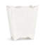Riviera White Waste Basket