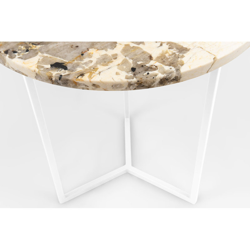 Ahupendra Frame End Table, White