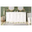 Meuble-lavabo autoportant de 72 po de style Shaker en blanc, fabrication en panneau de fibres à densité moyenne avec certification EPA-130144851-130144852