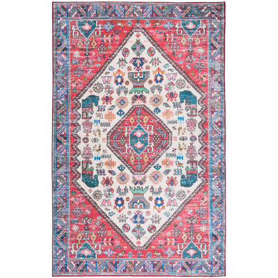 Tapis oriental beige / rouille