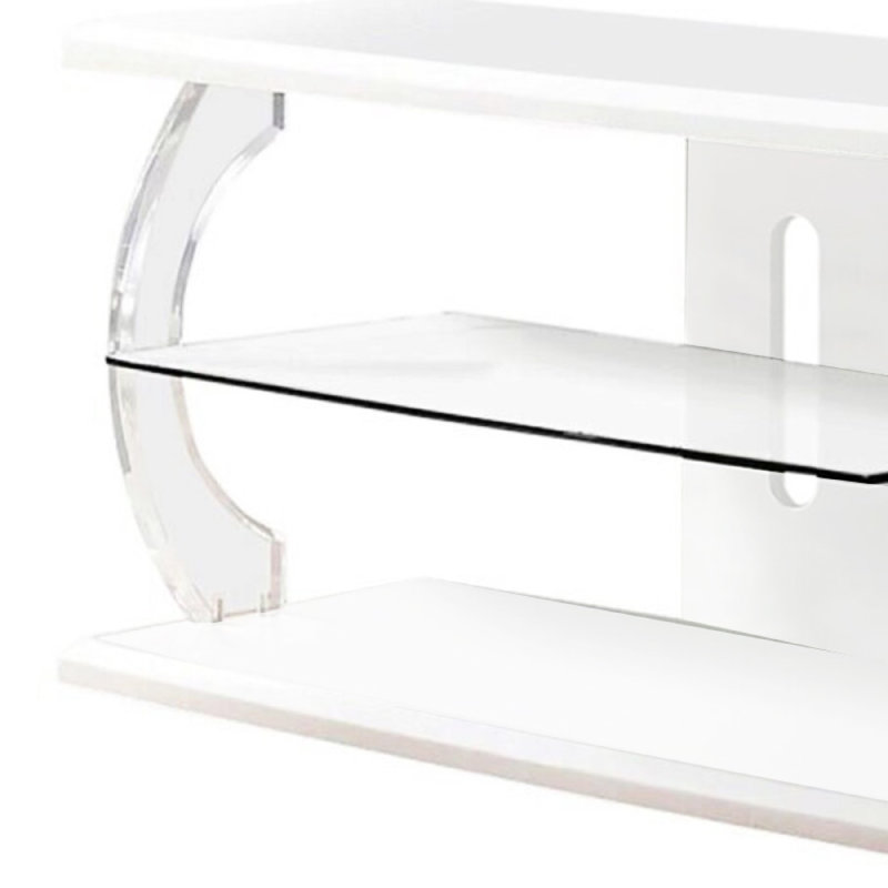 Bhanpurawala TV Stand for TVs up to 60", White, 60"W