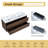 Alom 48'' Double Sink Wall Mounted Bathroom Vanity, Floating with 4 Drawers and Resin Basin Sink Top
