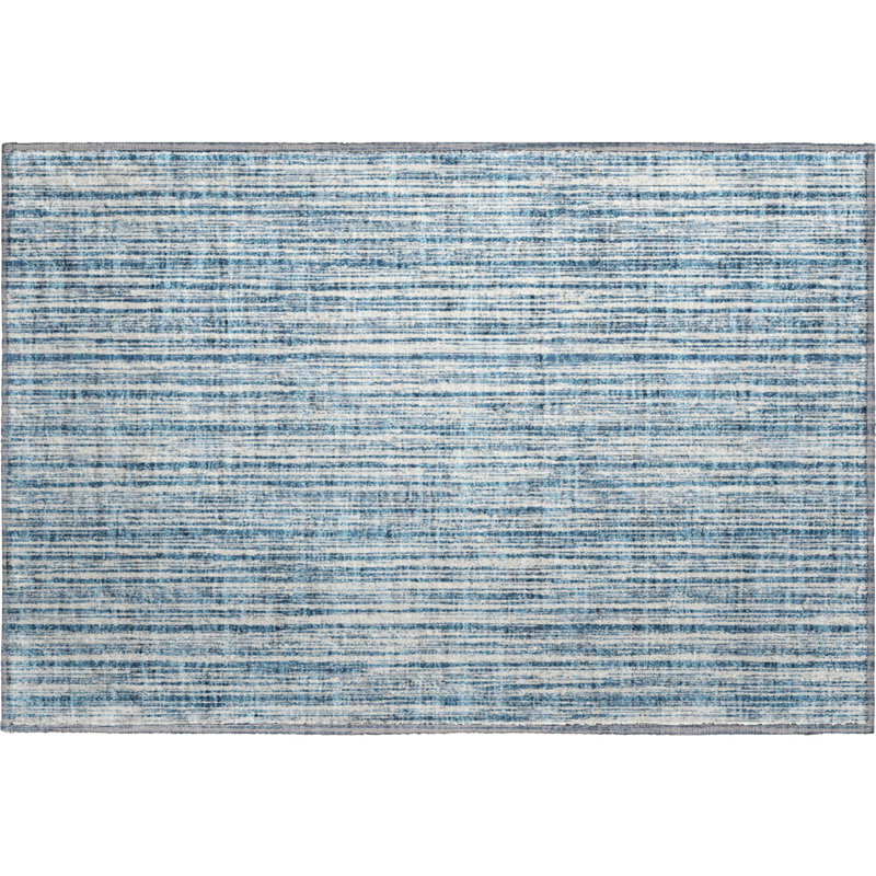Premium Machine Washable Prisco Blue Rug, Rectangle 1'8" x 2'6"