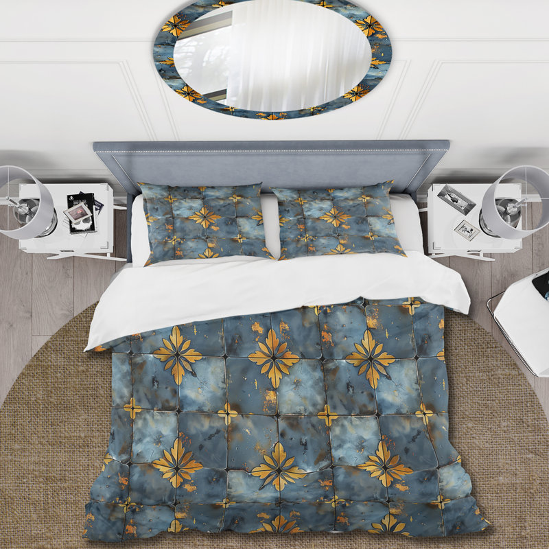 Ensemble de housse de couette Farmhouse, Housse de couette très grand + 2 taies décorativ
