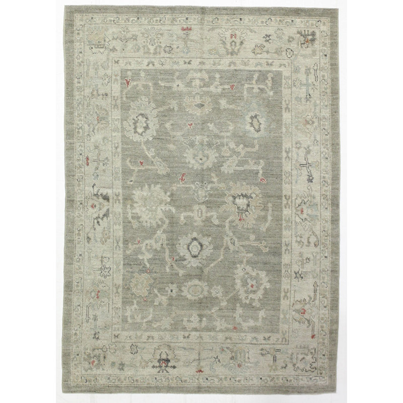 Tapis vieilli anatolien fait à la main 5 pi 2 po x 7 pi 3 po Anatolian