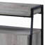 Meuble télé 4 portes en chêne gris et noir