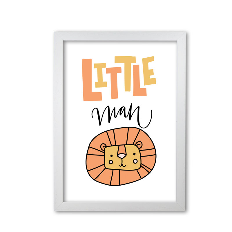 Little Lion Man - Print, White Grain Frame, 42 cm H x 30 cm W x 5 cm D