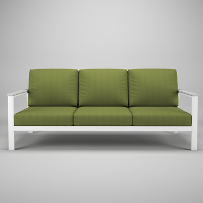 Canapé d'extérieur en métal avec coussin Sunbrella Townsend