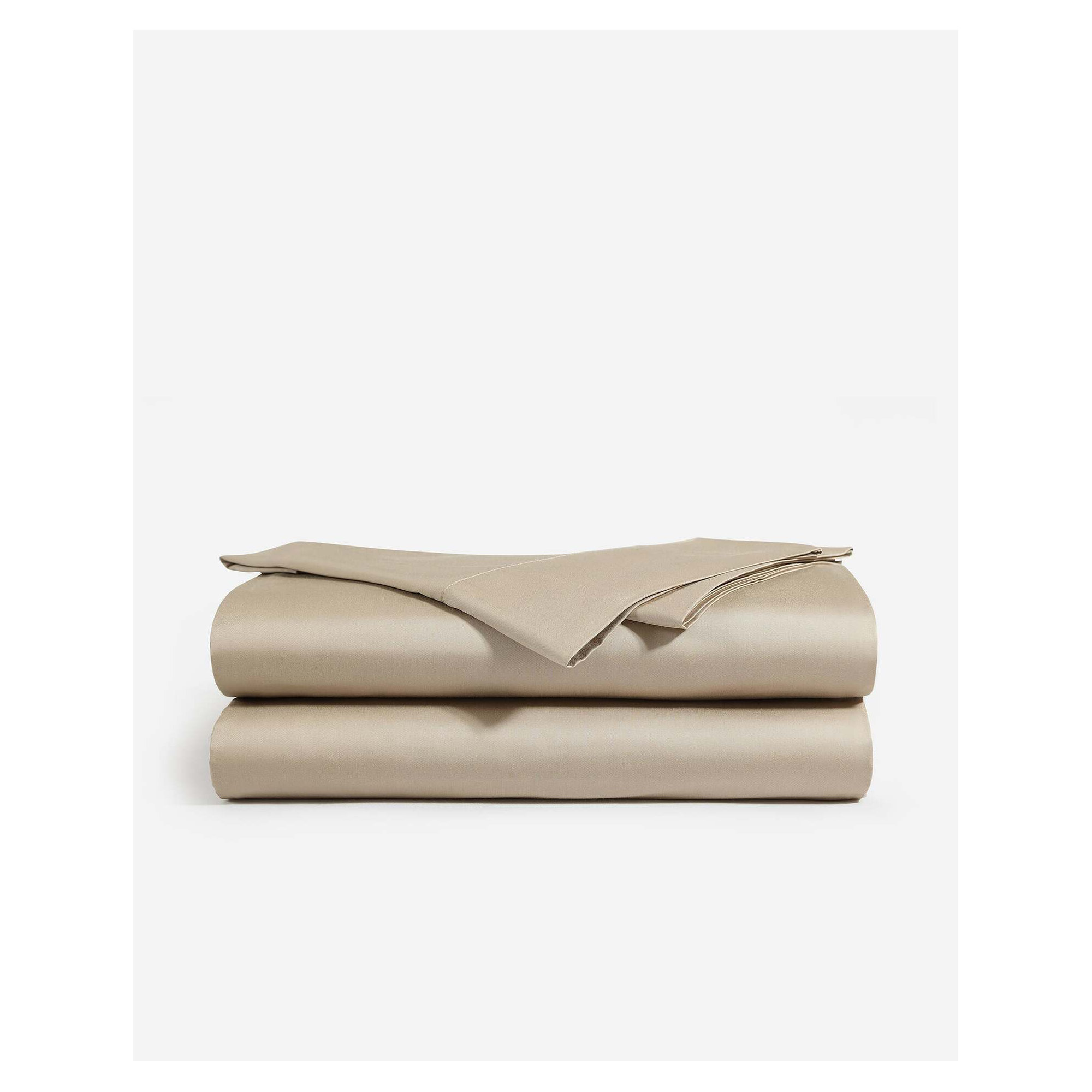 Bloomingdales Rayon From Bamboo Machine Woven Sheet Set, Twin Sheet Set with 2 Standard Pillowcases, Taupe