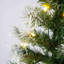 Artificial Christmas 3-Piece Set Wreath And Set Of 2 Entrance Trees X-Mas With LED Lights Easy Assembly
