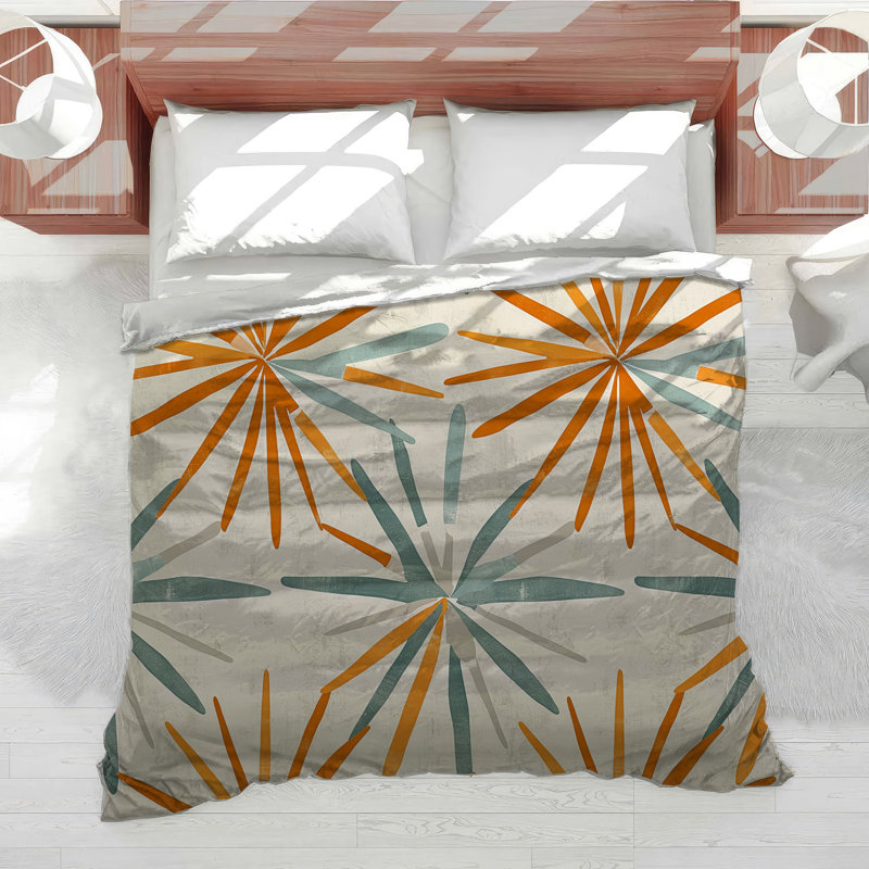 Housse de couette à motifs abstraits, formes colorées, Housse de couette pour lit simple