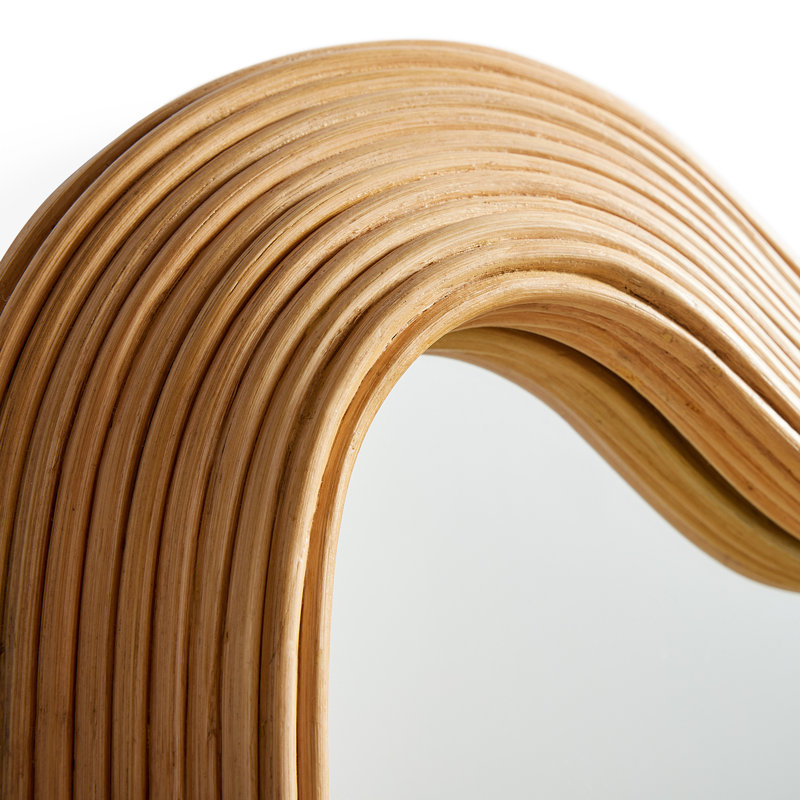 Riviera Flat Rattan Wall Mirror