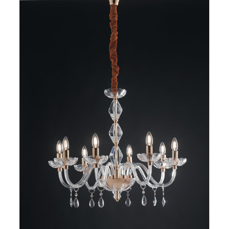 Solomon 8 - Light Candle Style Chandelier